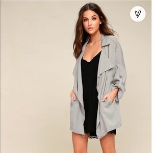Lulus light grey jacket